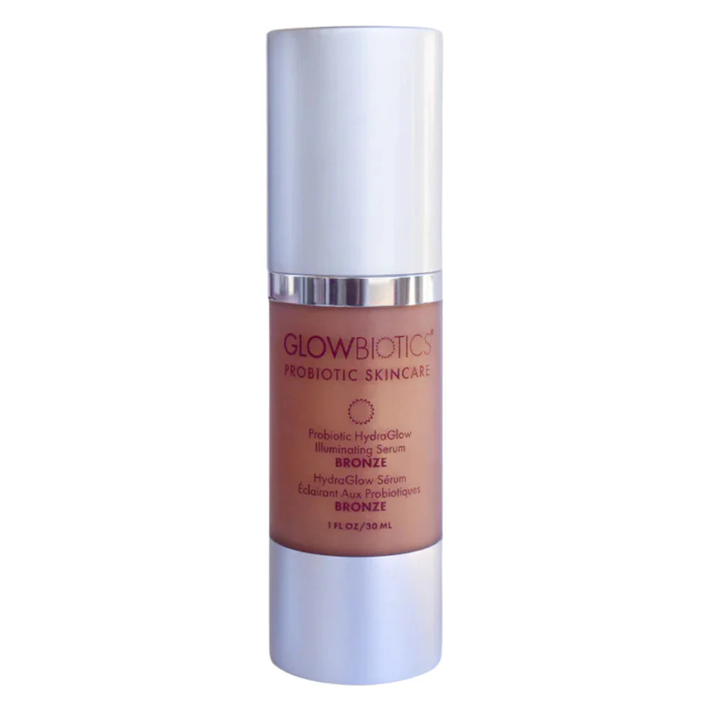 Glowbiotics probiotic hydra glow illuminating serum bronze